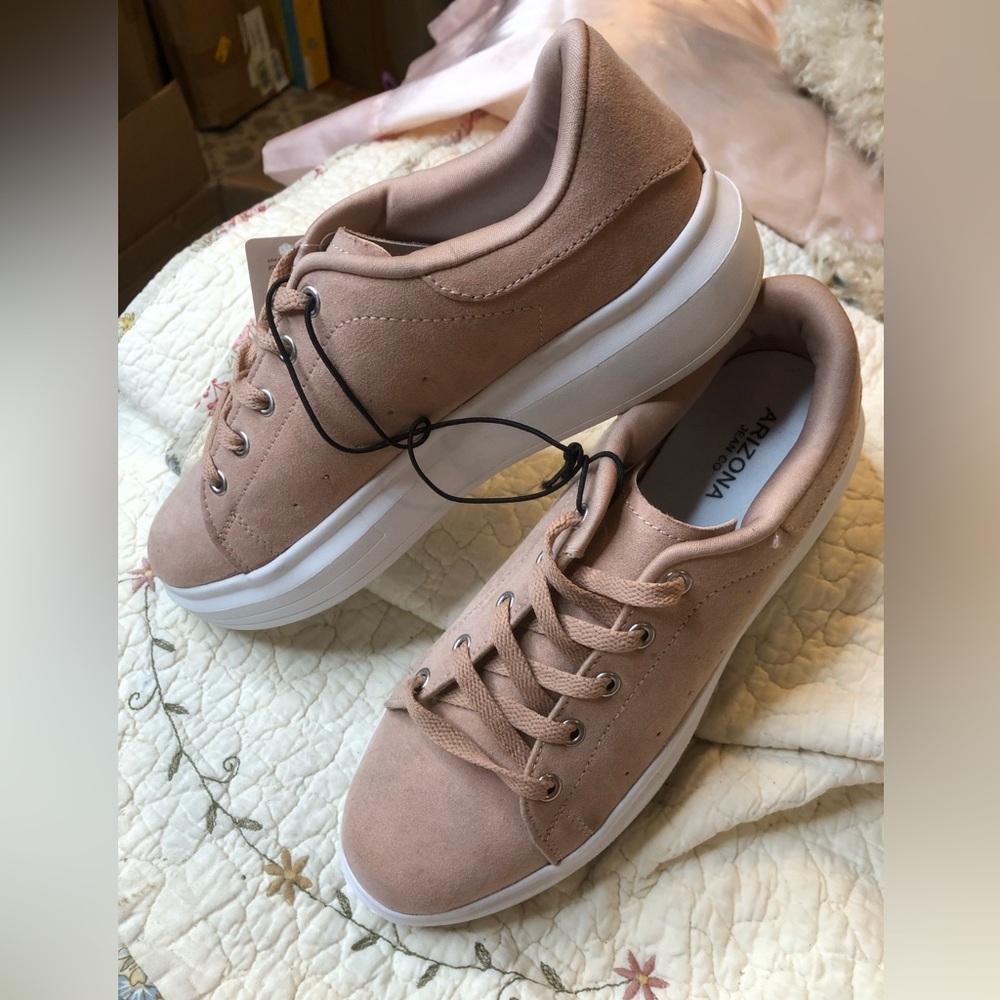 Arizona Jean Company Blush Pink Platform Sneakers